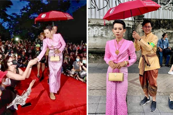 thai activist queen fashion show jailed