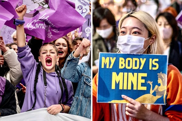 international women's day protests marches world 2023