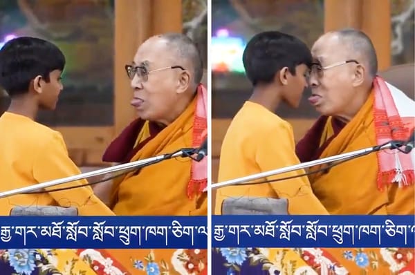 dalai lama suck my tongue boy apology