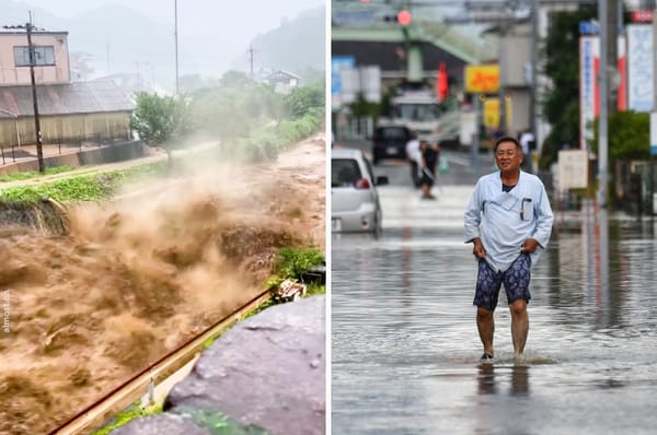 japan floods heaviest rain ever kyushu fukoka