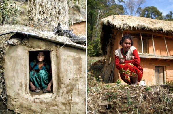 nepal girl period shed died