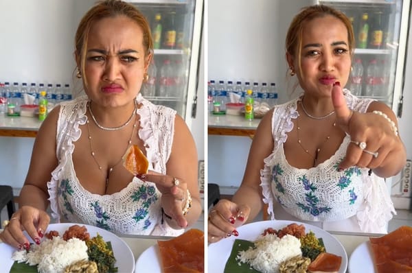 indonesian tiktoker pork jailed lina mukherjee