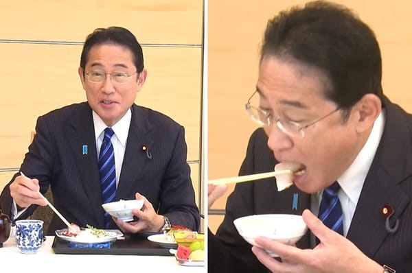 japan prime minister eats fukushima fish nuclear waste
