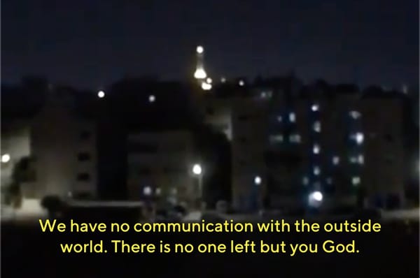 gaza blackout mosque speaker communicate