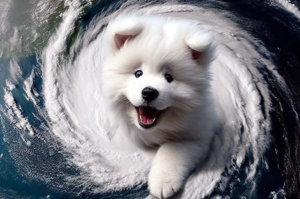 Taiwan typhoon coin dog meme
