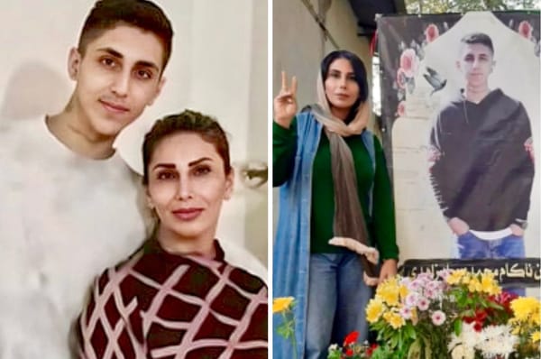 iran mom mahsa yazdani jailed son protest