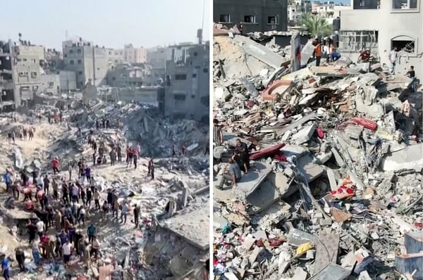 israel bomb jabalia refugee camp again three times
