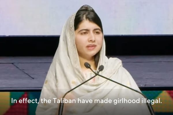 malala speech afghan girls taliban gender apartheid