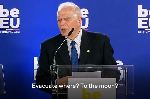 eu josep borrell palestinians evacuate moon israel weapons rafah