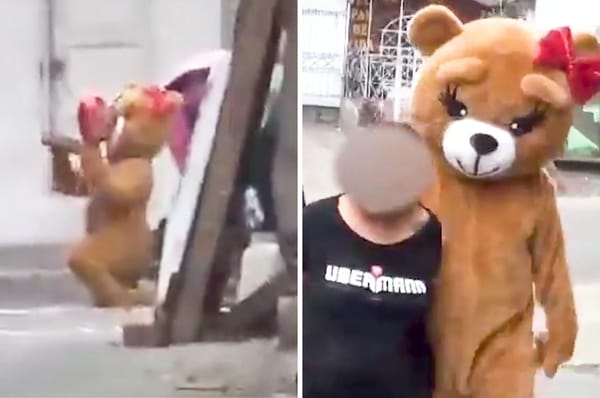 peru police teddy bear valentines drug dealer
