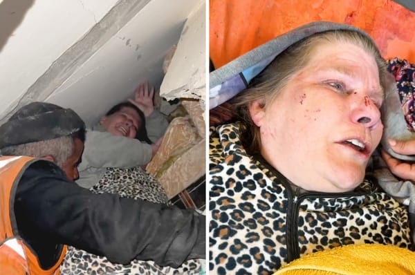 american woman rescued gaza rubble