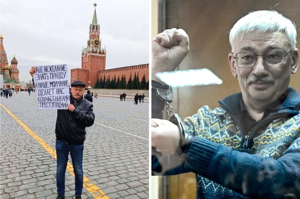 russia oleg orlov jailed ukraine war memorial