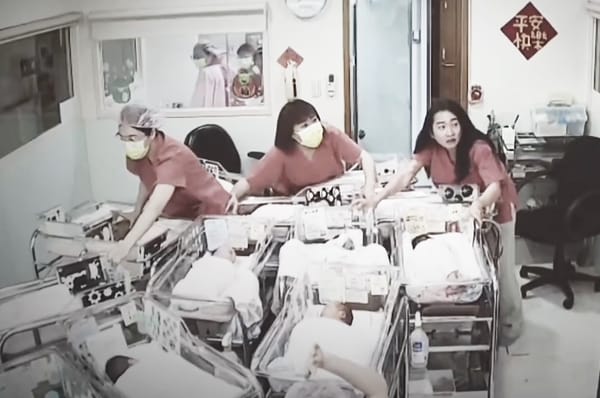 taiwan earthquake nurses babies protect